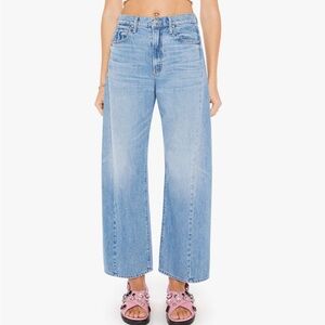 MOTHER The Half Pipe Flood Jeans in the Material Girl wash